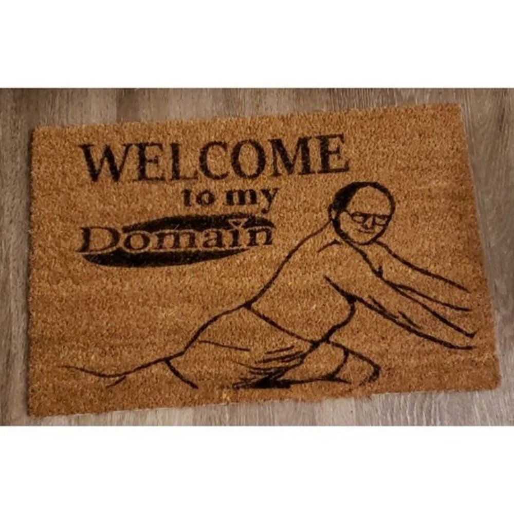 Seinfeld Welcome to My Domain George Costanza Door Mat
